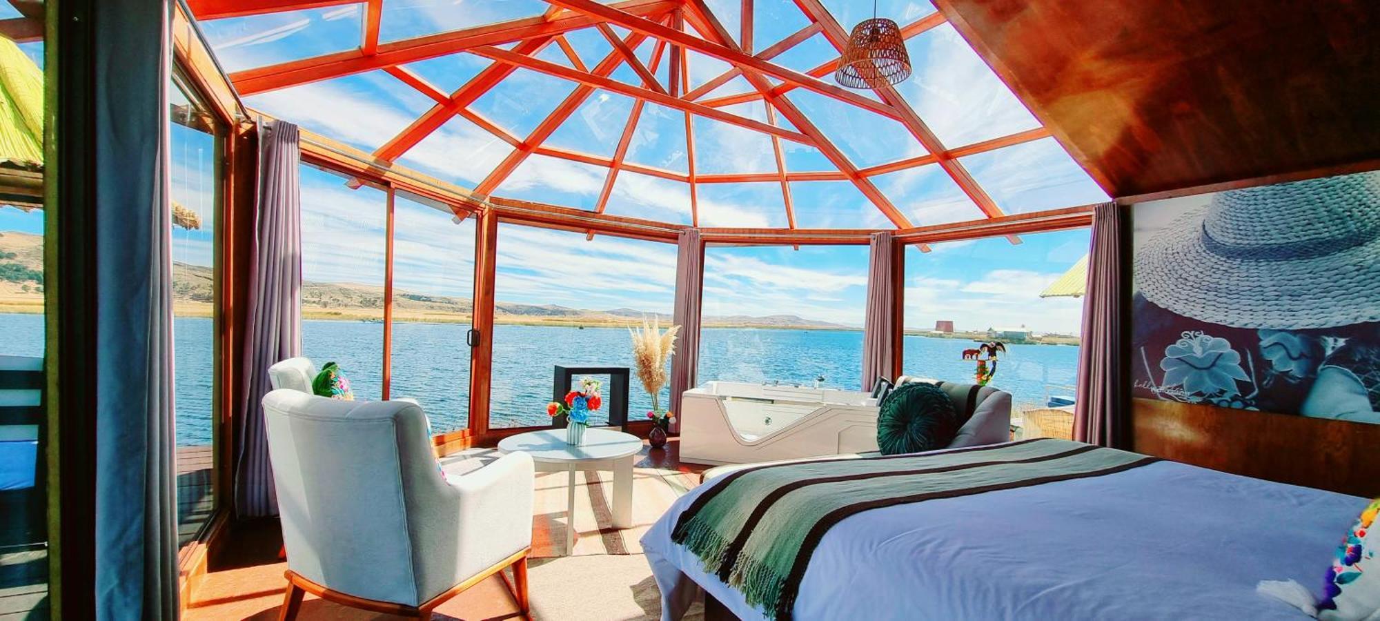 Uros Kay Pacha Lodge Puno Ruang foto