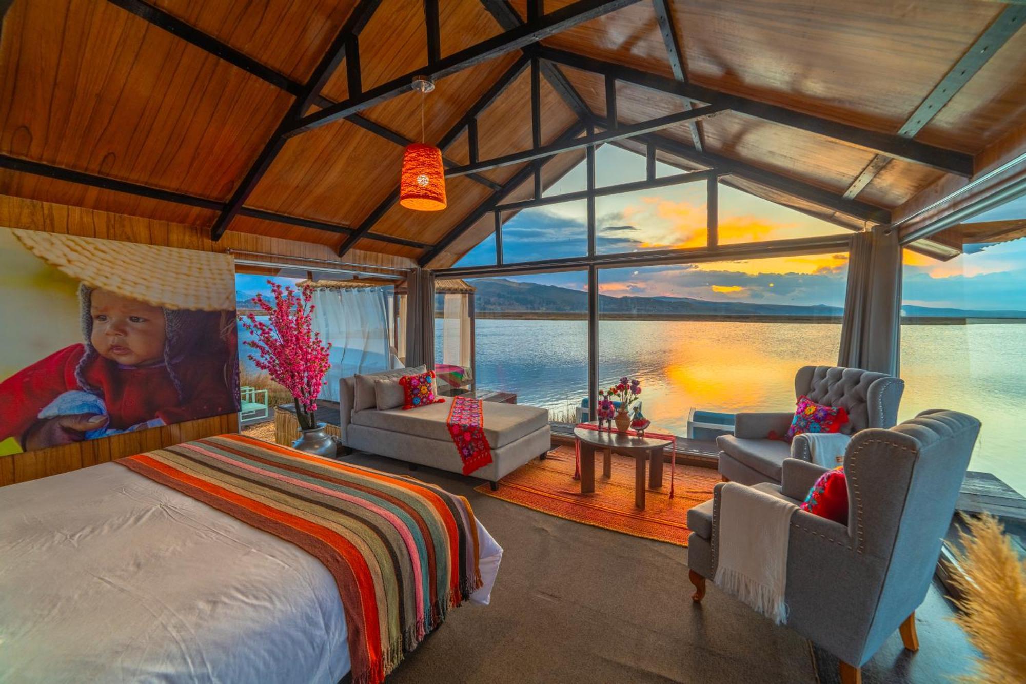Uros Kay Pacha Lodge Puno Ruang foto