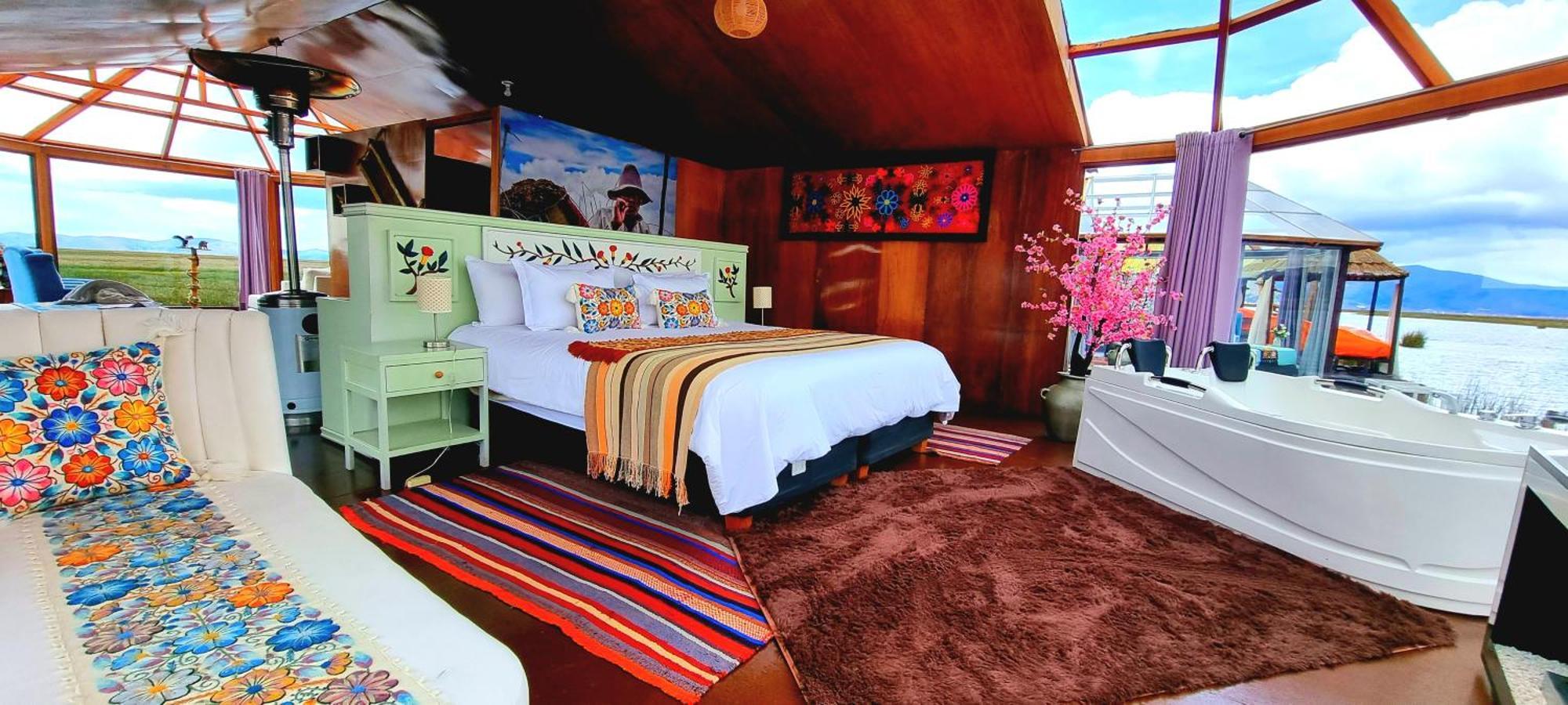 Uros Kay Pacha Lodge Puno Ruang foto